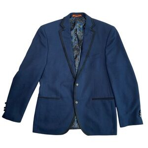 Tallia Men’s Sport Coat Navy – Size 40R – Classic Fit – Polyester/Rayon Blend